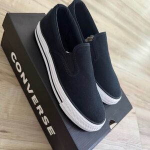 Converse Black Slip-On Sneakers